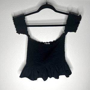 Truly Madly Deeply cotton scrunch crop top